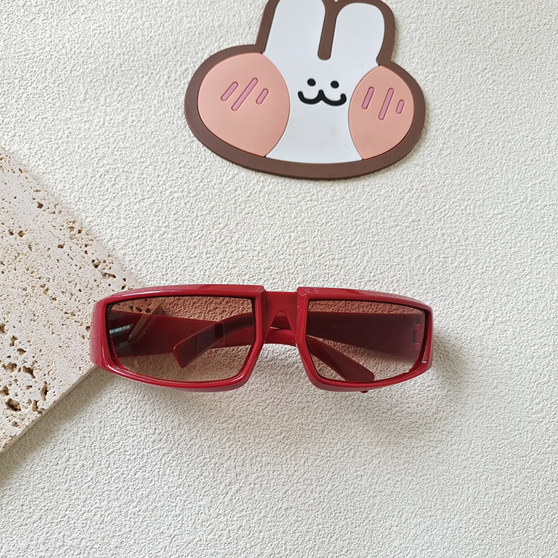 Cute Solid Color Resin Special-Shaped Mirror Full Frame Kids Sunglasses display picture 6