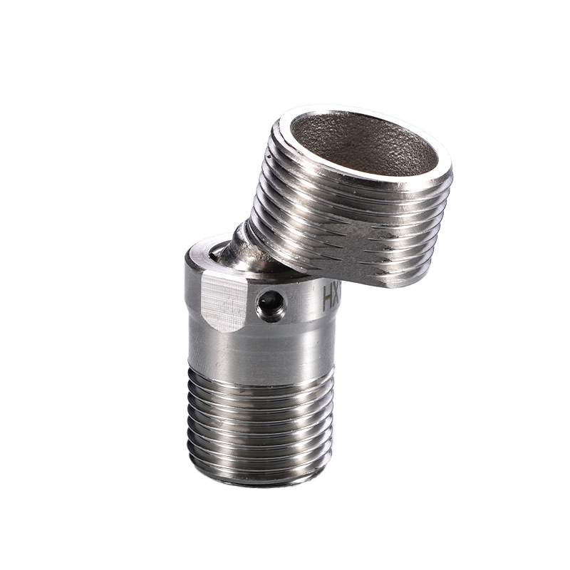 Junta de pie curva universal de ducha variable alargada Junta de pie curva universal de ducha de acero inoxidable gruesa