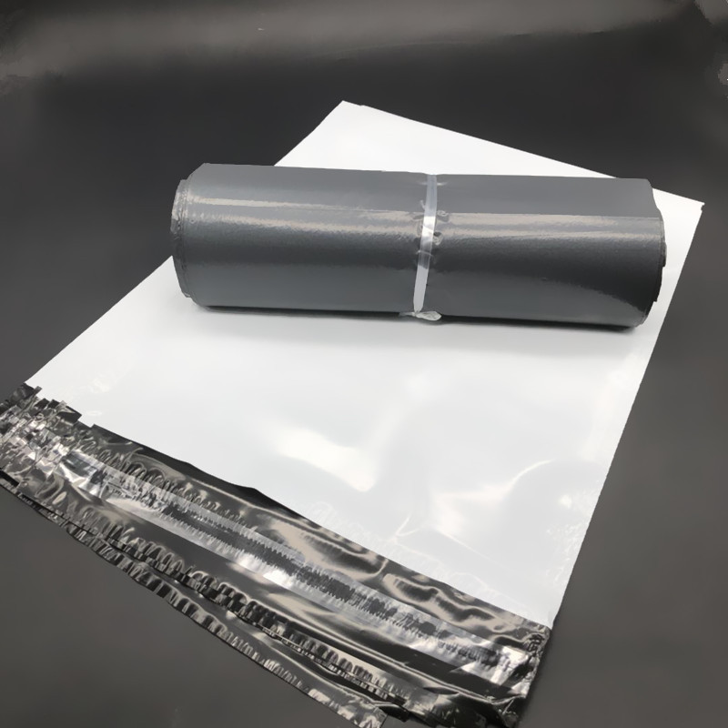 现货白色快递袋服装防水袋东莞物流信封打包塑料快递袋批发加厚