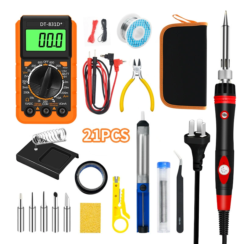 Остров Чэньчжоу Новый мультиметр ремонт 21 шт. набор студент электрик Сварка бытовой контроль температуры внутреннее Отопление Электрический паяльник