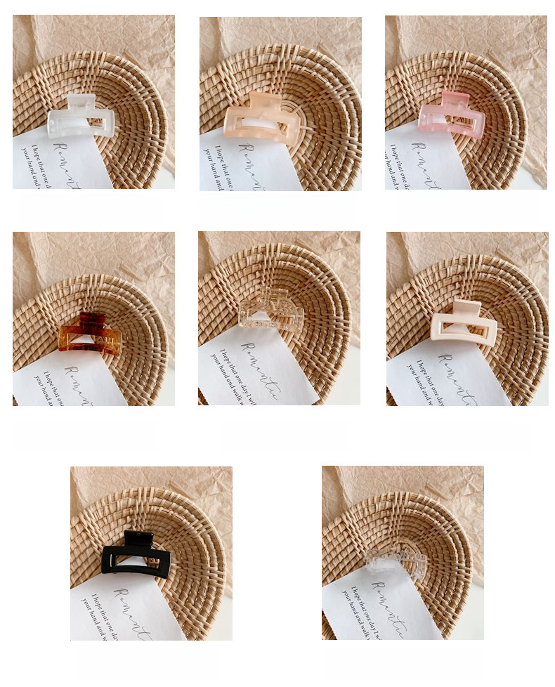 Acrylic Hair Claw Clip For Ponytail And Bangs Styling Accessory_voghion.com