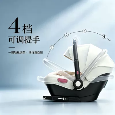 Car child safety seat, Seat, Basket-Style Portable One-Touch