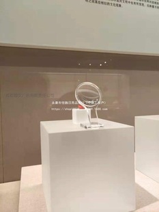 Museum Exhibition Display Props Round Acrylic Magnifying Glass Display Rack Chip Display Rack with Magnification Effect Display