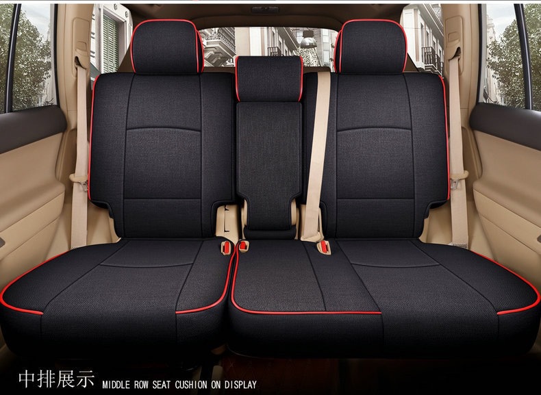 [Cross-Border] Toyota 4Runner 11-24 Prado Linen Seat Cover Full Surround Car Seat Cushion