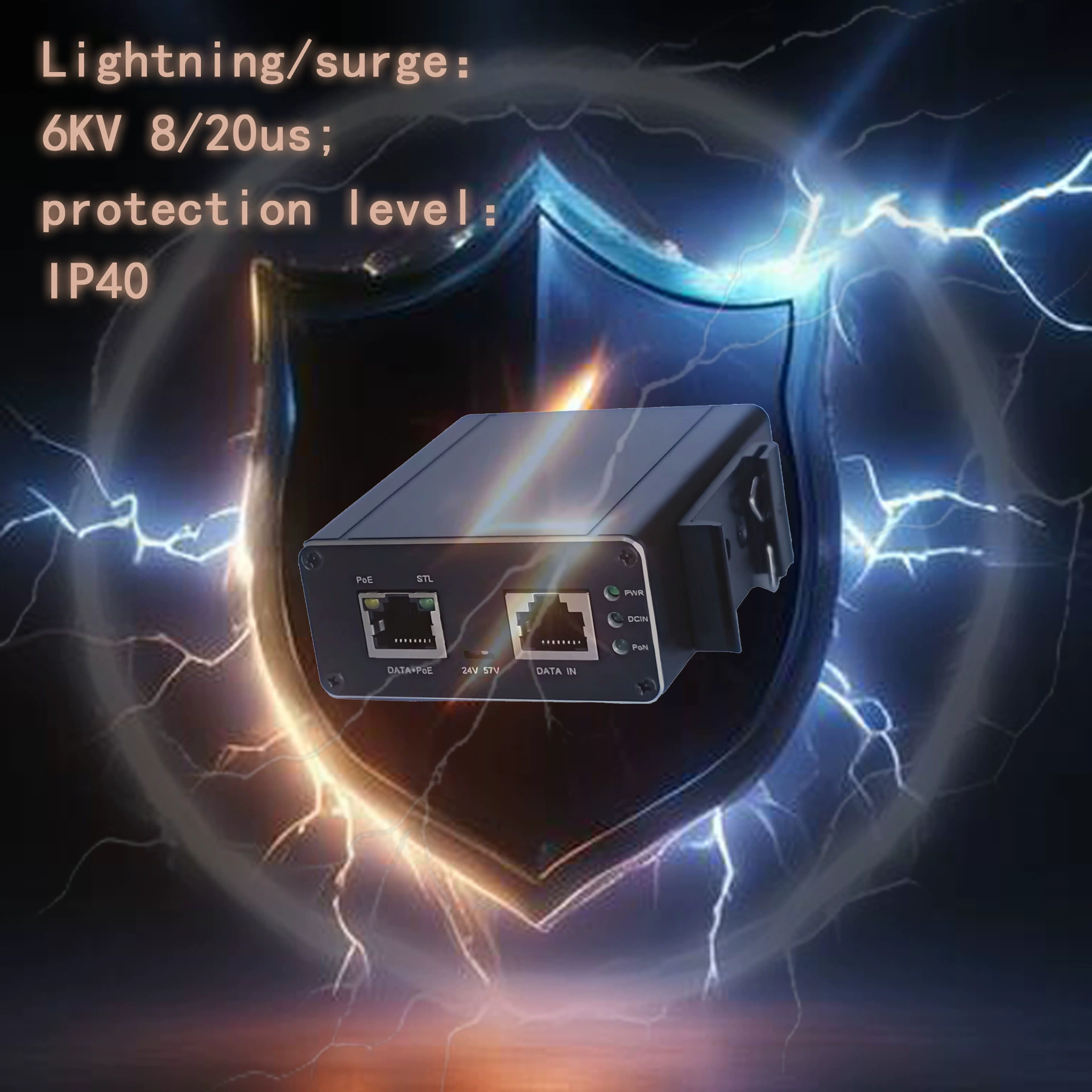 Промышленный источник питания POE 150 Вт Gen2 Промышленный инжектор POE 150 Вт для V2