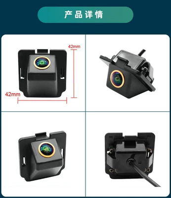 Vehicle camera — Hd Night Vision - ahd720pcvbs-optional-black-fisheye-large-angle-lens-mitsubishi-outlander-xl-citroen-c-crosser-peugeot-4007