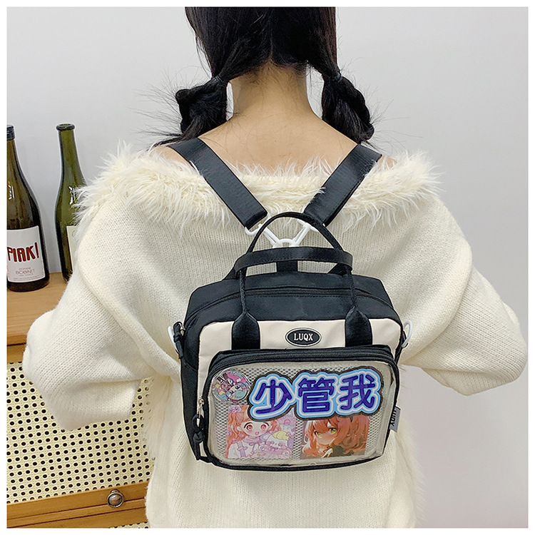 Cute and versatile pain bag, new large-capacity student commuting crossbody bag, Korean version hand-held transparent single-shoulder bag for women wholesale undefined