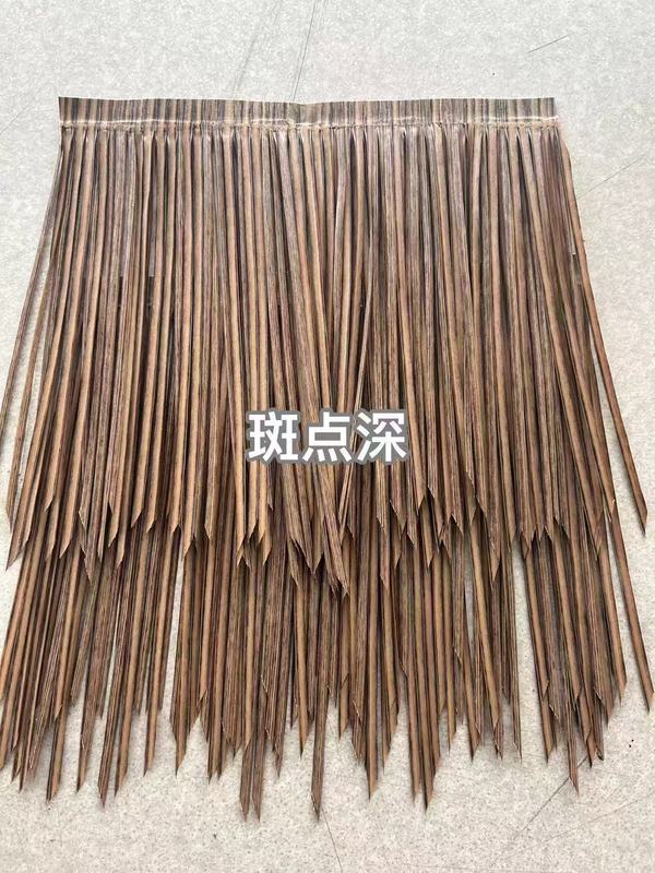 茅葺き屋根の屋外パビリオン、難燃性人工装飾、人工茅葺き、フェイクファー付きの模擬茅葺き小屋|undefined