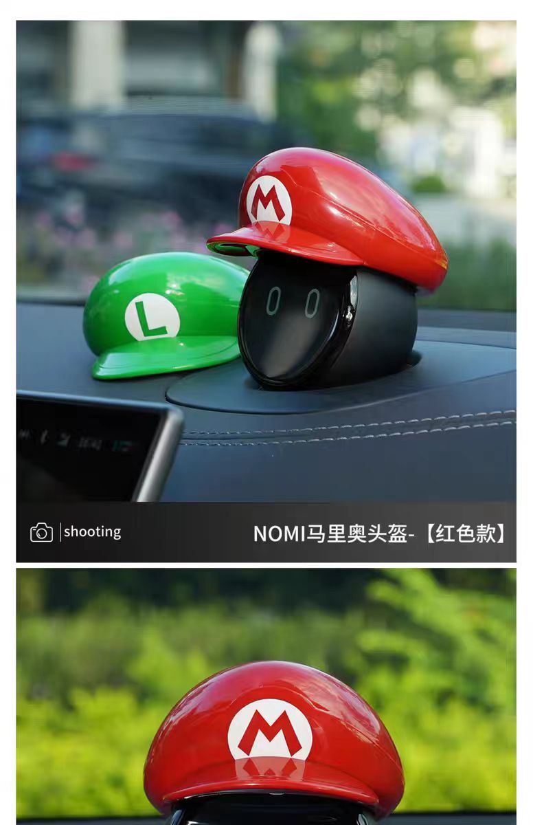 Suitable for all NIO NIMO hats Super Mario helmet personality decoration car interior modification accessories