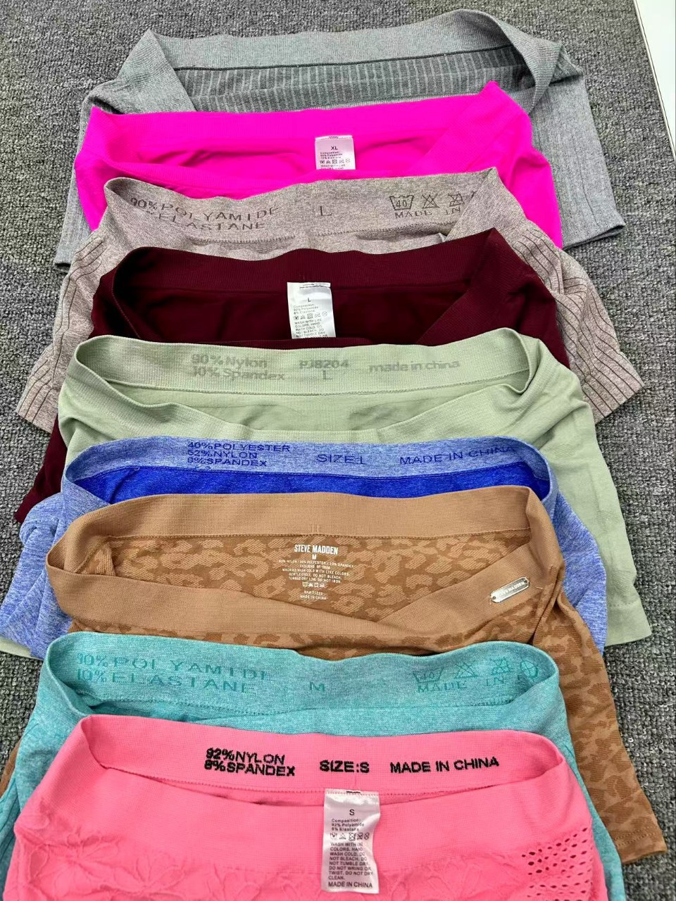 U0240 # mezcla de nuevos pantalones de mujer sin marcas de cintura media sensación de piel fresca pantalones de corte