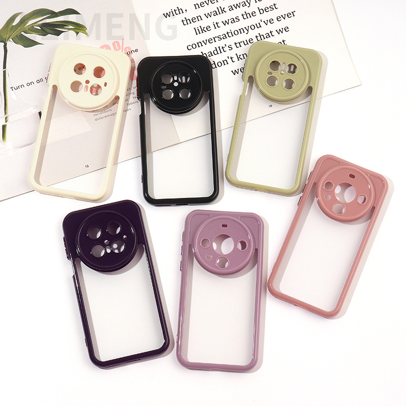 Suitable for Huawei Mate60/P70Pro Cream Groove Mobile Phone Case Glue DIY Two-In-One Acrylic Glory