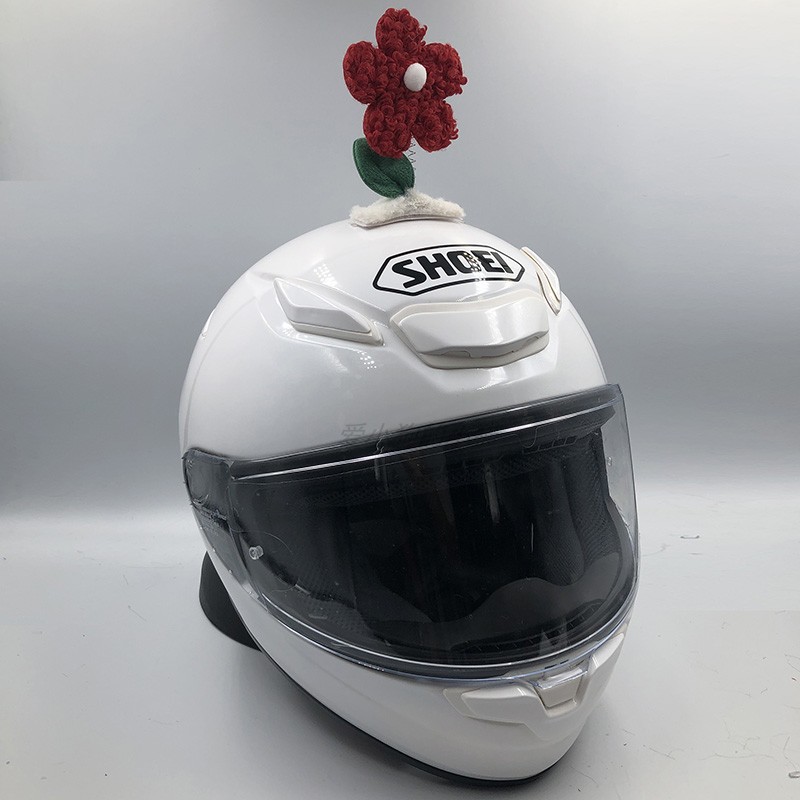 Motorcycle Helmet Decoration Swaying Sunflower Electric Car Ski Helmet Ears