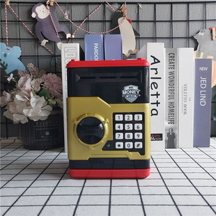 Cross-border savings piggy bank for children access ATM password safe music large capacity piggy bank foreign trade