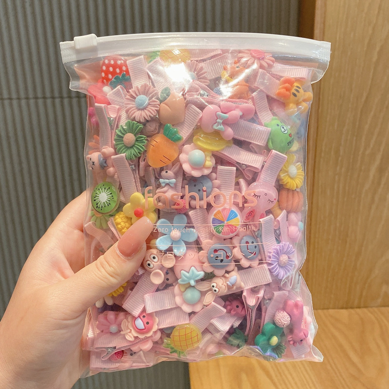 Pinza para el cabello de dibujos animados lindo para niños, bebé, no lastima la tarjeta para el cabello, flequillo lateral para niñas, clip para el cabello roto, tocado