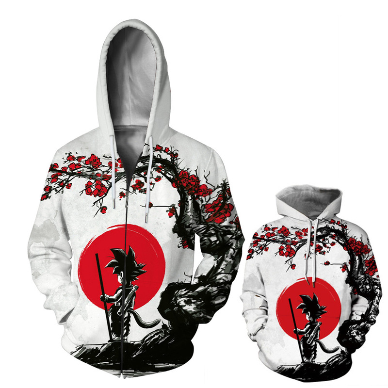 Cross-border New Adult European and American Fashion Coat Cartoon Coat 3D Printed Men's Sweatshirt Hoodie
