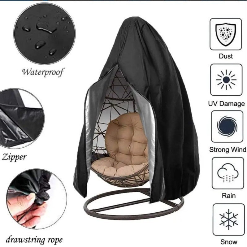 Amazon 越境ホットセール ebay 210 オックスフォード布卵殻カバー防水カバー屋外ハンギングチェアダストカバーシングルとダブル|undefined