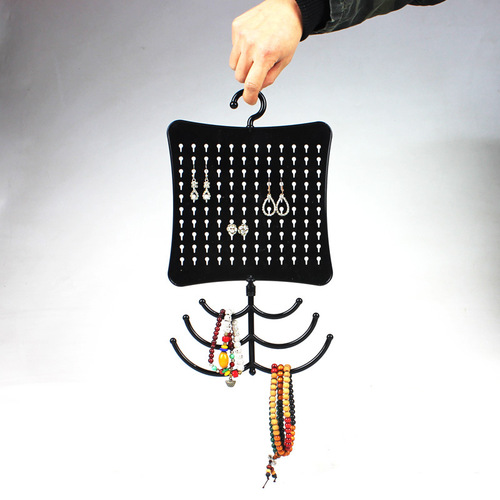 Rotating display rack for antique jewelry, accessories, and necklace earring stand, stall props, desktop jewelry stand