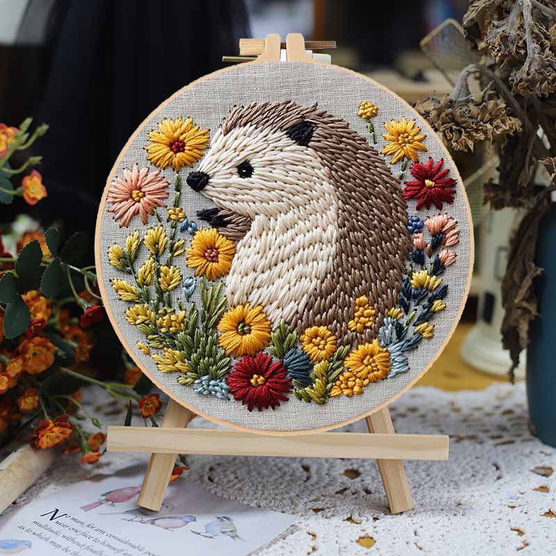 オリジナルクロスボーダーハリネズミ手作り刺繍diy材料バッグ|undefined