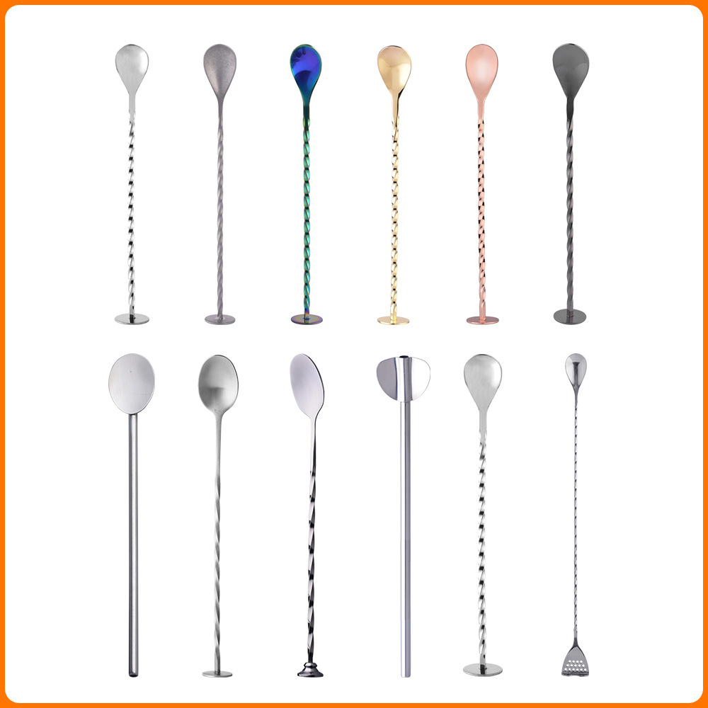 Multicoloured cocktail stick stainless steel
