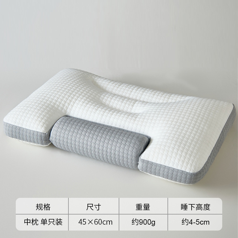 Almohada de espuma viscoelástica cilíndrica, protección de la columna cervical, hogar para adultos, almohada de soporte especial para dormir, un par de hombres con cabeza entera