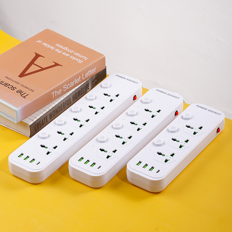 Exportaciones extranjeras 3 4 5 interruptor de control dividido control independiente USB-C TYPE-C PD placa de enchufe