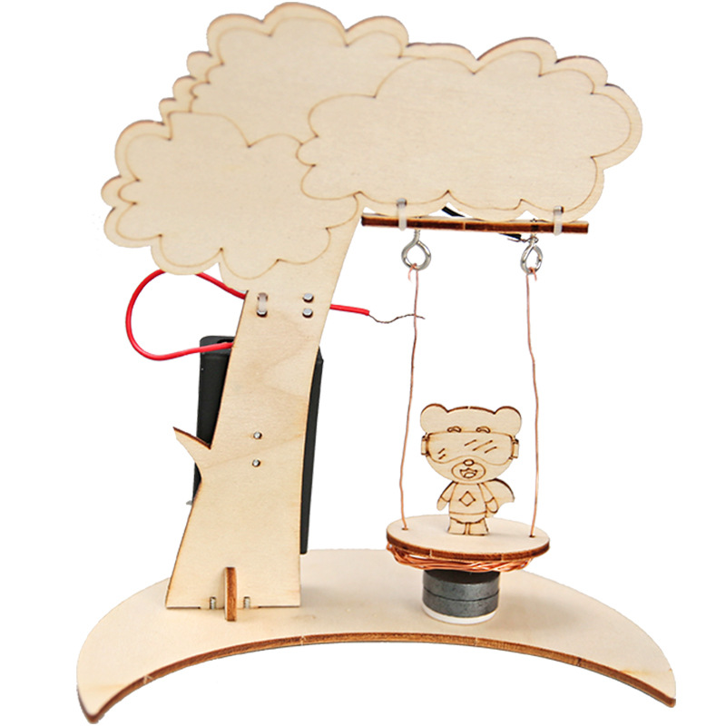 Tecnología pequeña producción DIY columpio electromagnético rompecabezas estudiante montaje material hecho a mano rompecabezas creativo columpio eléctrico