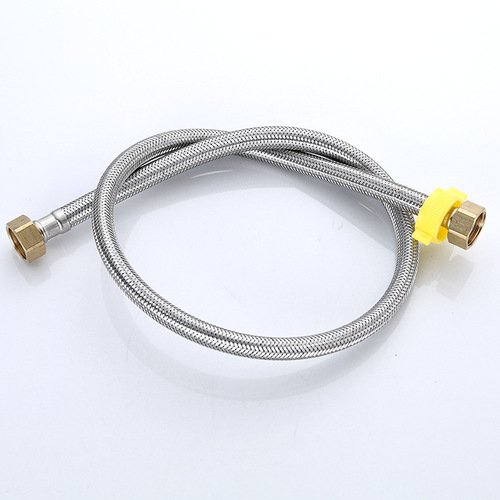 Junyu four-point double-ended stainless steel braided hose toilet high-pressure explosion-proof water inlet pipe hot and cold faucet water inlet pipe