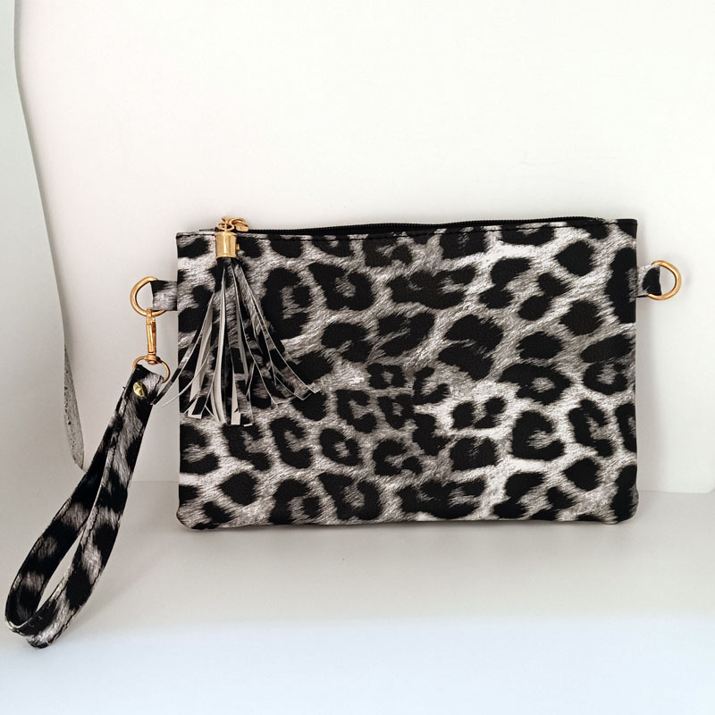 Bolso de Mano Tipo Sobre de PU Estampado de Leopardo para Uso Diario image 10