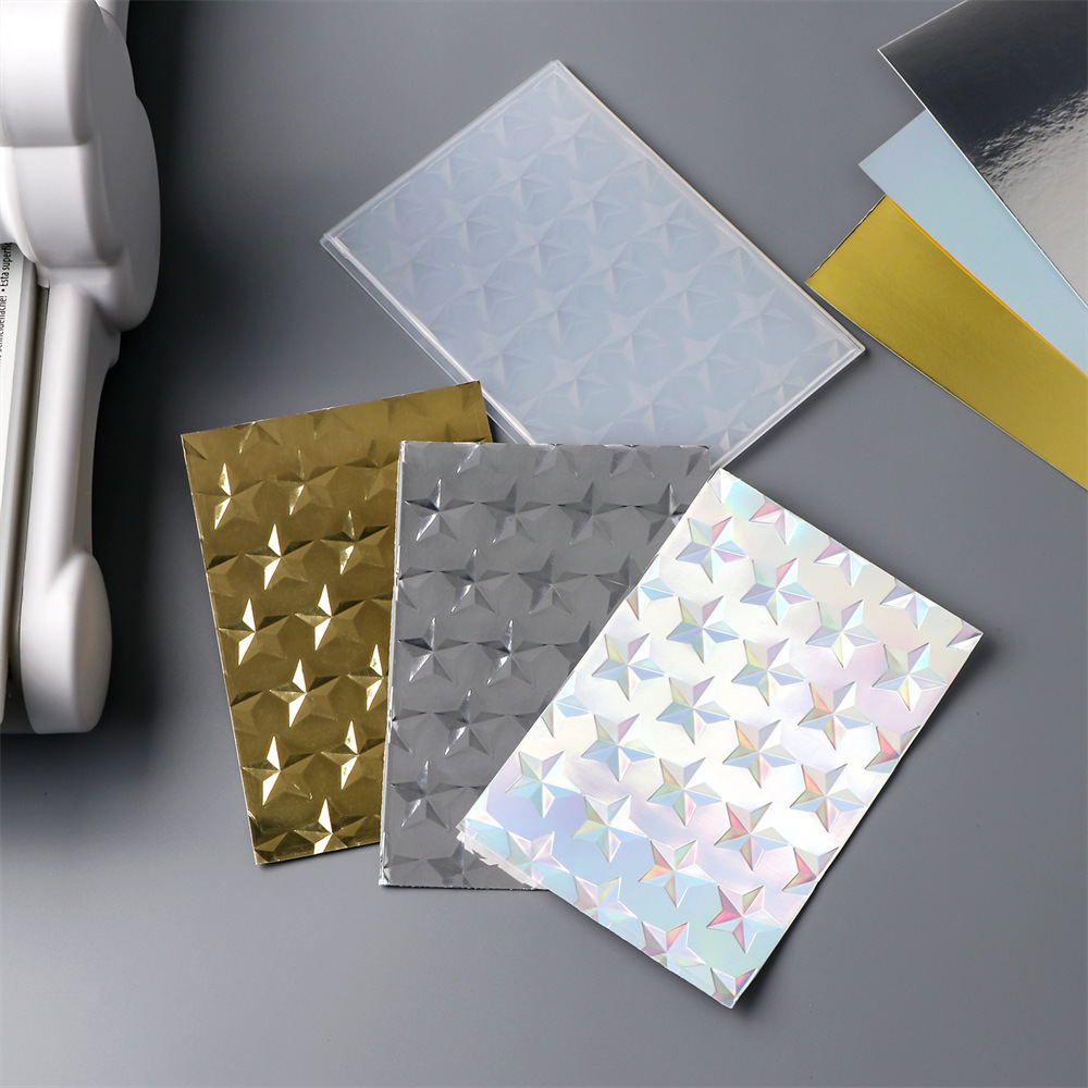 (2개) 플라스틱 엠보싱 템플릿 홀리데이 엠보싱 플레이트 3D 텍스처 클립 엠보싱 인쇄 클립 DIY 엠보싱 플레이트