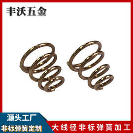 非标加工手电磷铜弹簧大电流铍铜弹簧各种异形不锈钢压缩弹簧
