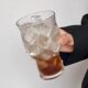 Iced Americano Cup, Large-Capacity Soda Sparkling Water Cup, Niche Retro Wide-Mouth Glass Cup, Cold Drink Cup, Fruit Tea Cup