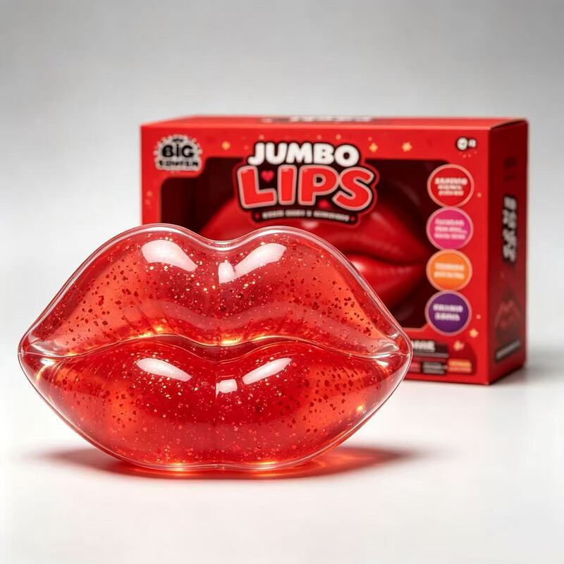 Cross-border best-selling red lip squishy toy, red lip Vaseline stress-relief toy, creative lip-shaped slow-rebound squishy toy Cross-border best-selling red lip squishy toy, red lip Vaseline stress-relief toy, creative lip-shaped slow-rebound squishy toy
