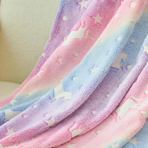 Children's Night Light Blanket Kindergarten Nap Blanket Office Rest Covering Blanket