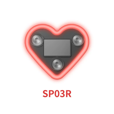 Decoration Three-Mode Vibration Sensor – Other lights - sp03rsolar-heart-atmosphere-light-red-single