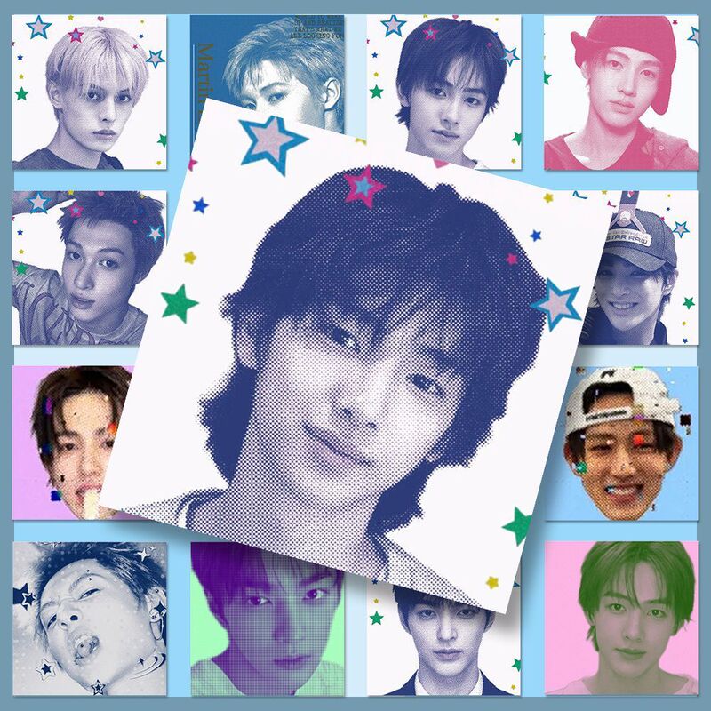 160 Cortis Color-Printed Photo Stickers with Vintage Fun Elements, Ins Niche Dreamcore Style, Featuring Martin Zhao Yufan and Jin Zhuxun