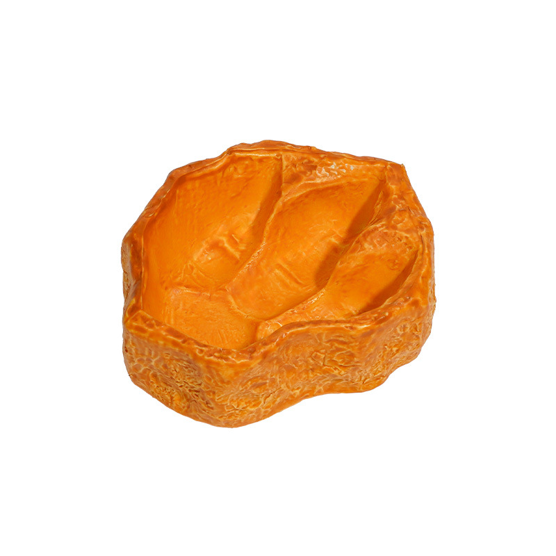 Venta caliente transfronteriza nueva huella de tiranosaurio alimentación cuenca de agua plataforma reptil rana cornuda guardia palacio tortuga mascota trepadora agua potable cuenca de comida