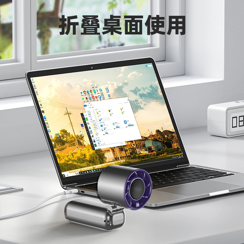 R3 クロスボーダー新 100 スピード高速ファン屋外ポータブルミニファン充電式 USB ハンドヘルド小型ファン|undefined