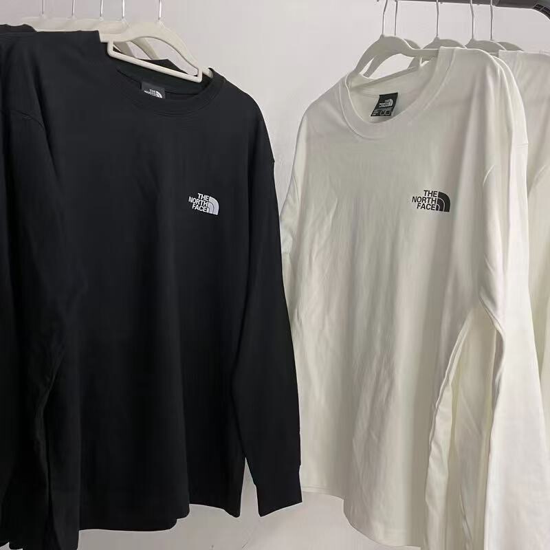 Tnf North North Long-Sleeved T-Shirt American Version Autum 300g Thickeneded Pure Cotton Couple Same Style Trendy Brand Sports Bottoming Shirt for Men and Women Tnf North North Long-Sleeved T-Shirt American Version Autum 300g Thickeneded Pure Cotton Couple Same Style Trendy Brand Sports Bottoming Shirt for Men and Women