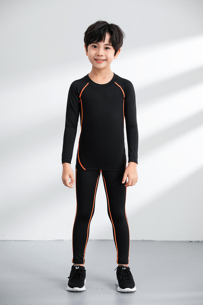 Niños de mangas largas traje de camiseta de fútbol de baloncesto ropa de fitness se puede imprimir 310 con lana se puede usar fuera