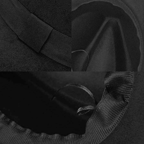 European and American style spring, autumn and winter imitation felt large brim hat British retro woolen hat for men and women casual Panama jazz hat