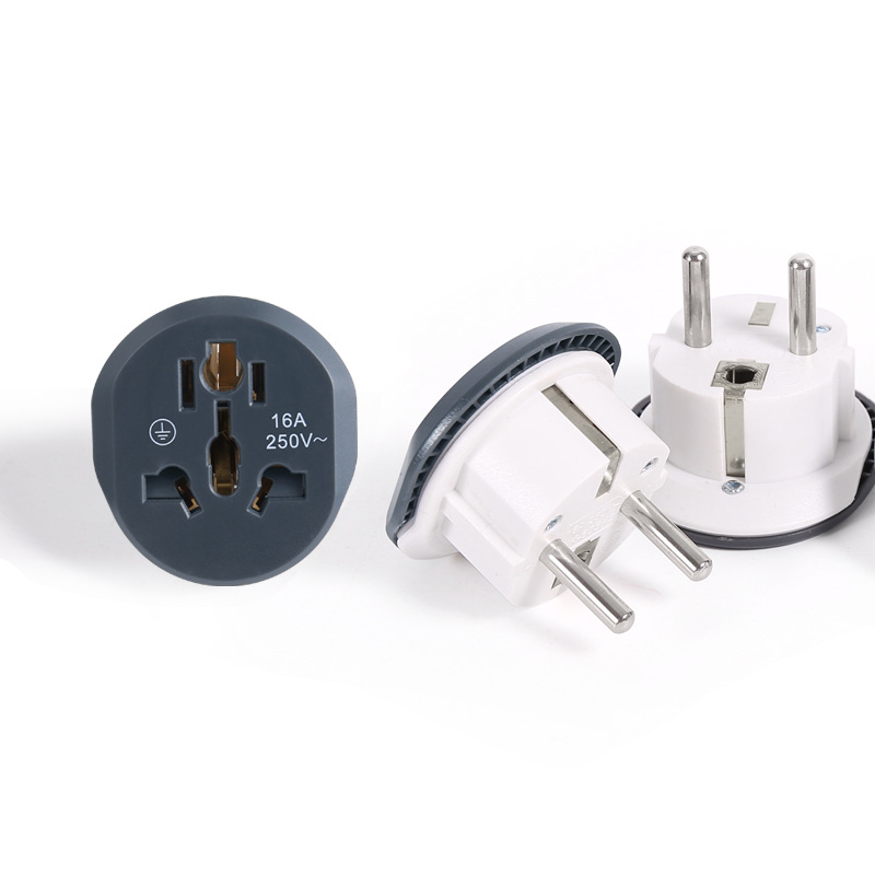 Adaptador de Enchufe Estándar Europeo para Suministro Transfronterizo, Convertidor de Enchufe Estándar Europeo, Enchufe Estándar para Francia, Corea y Rusia