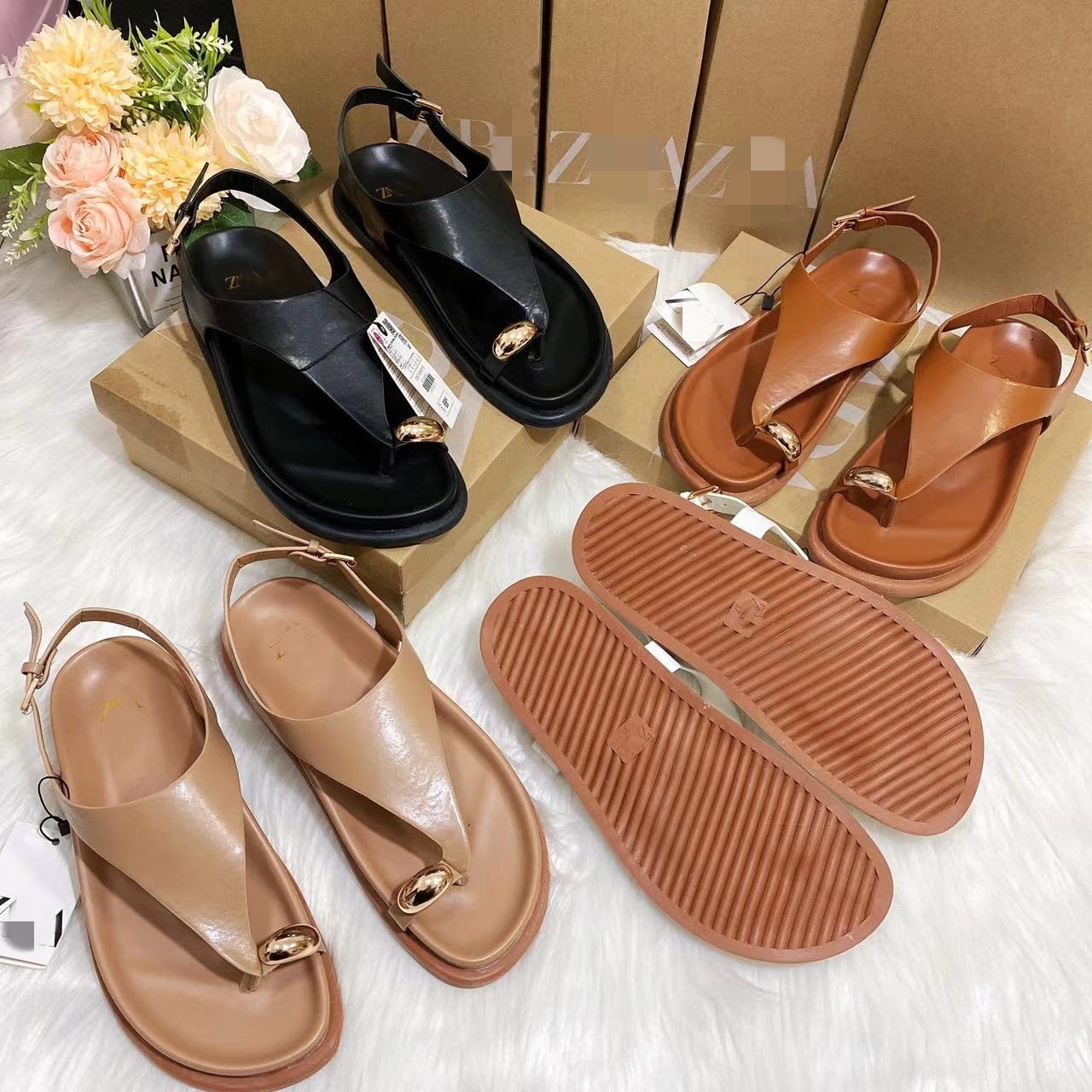 plus Size Summer Flip Flops Hot Selling Export Hardware Sandals For Women European And American Popular_vogvips.com