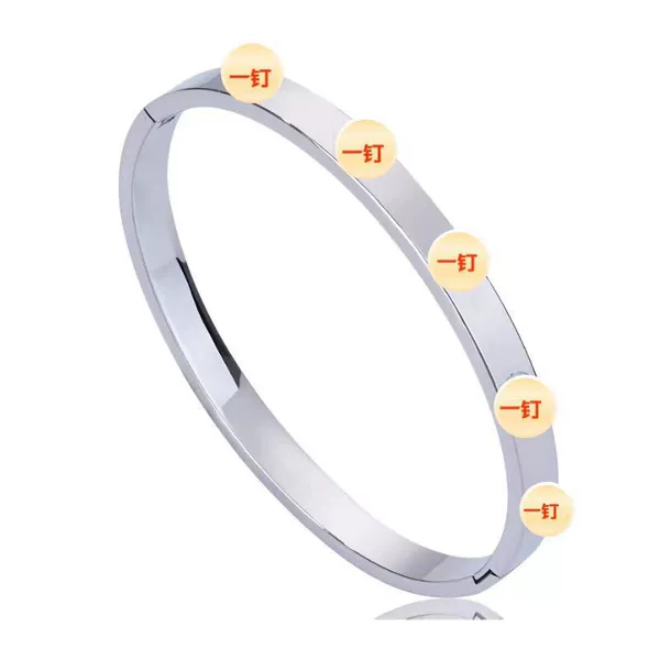 30B-C-5 steel color full nail bracelet