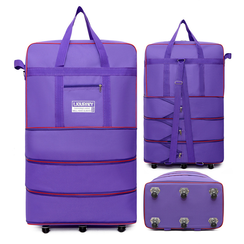 Purple extra large size, three-layer expansion, 6-wheel universal