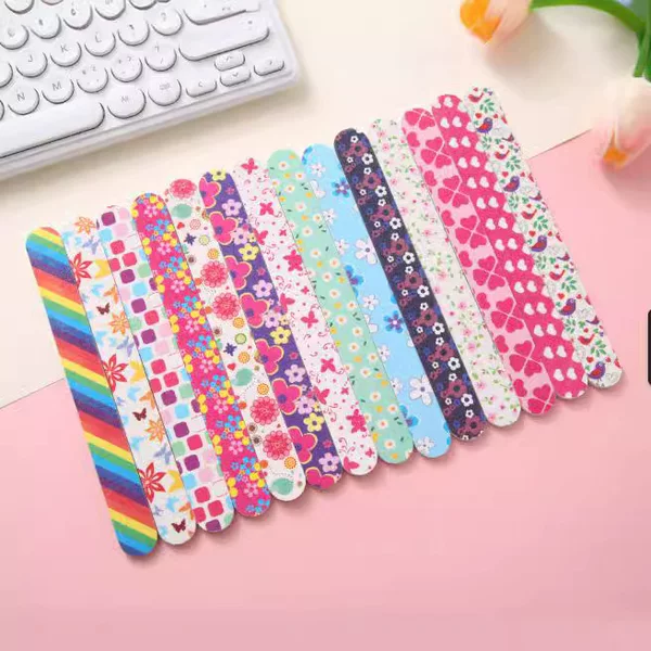 Spot Double-Sided Printed Nail Polishing Strip Polishing Sand Strip Manicure Type Nail File Source Manufacturer