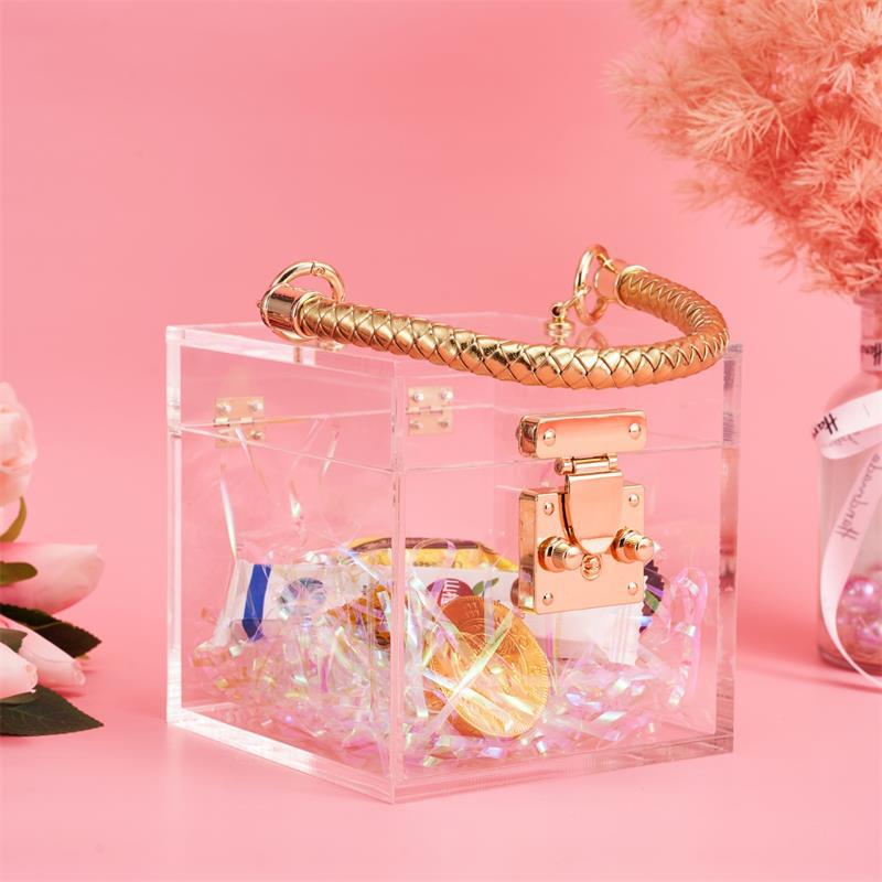 结婚伴手礼创意亚克力礼物盒闺蜜团回礼喜糖香水轻奢包装盒子定制|ms