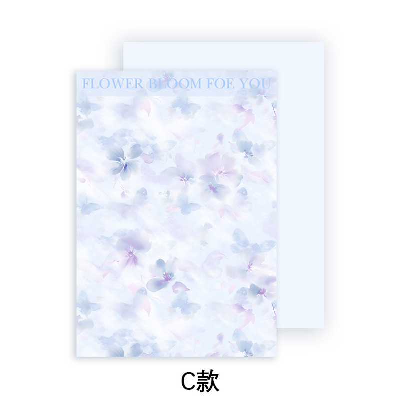 Melocotón de pensamiento de siete colores, impresión feliz, ramo de papel, material de embalaje, papel floral, papel de embalaje de florería de bricolaje