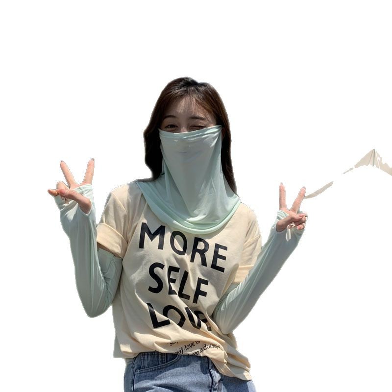 Sun Protection Face Mask For Women Full Coverage Ice Silk Veil_voghion.com