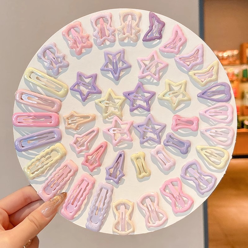 Dulces lindas estrellas clips para el cabello de niños frente lateral clips para el cabello de las niñas no lastimar clips para el cabello bb tocado