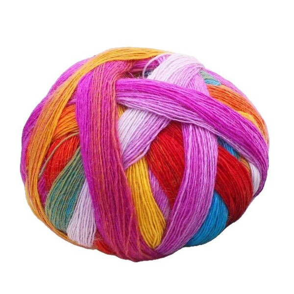 Rainbow woolen cloak